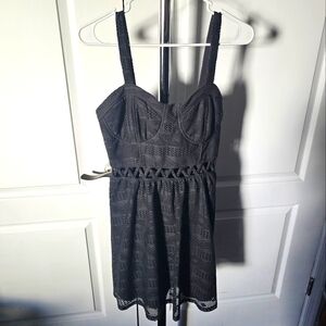 Grey Lace Dress